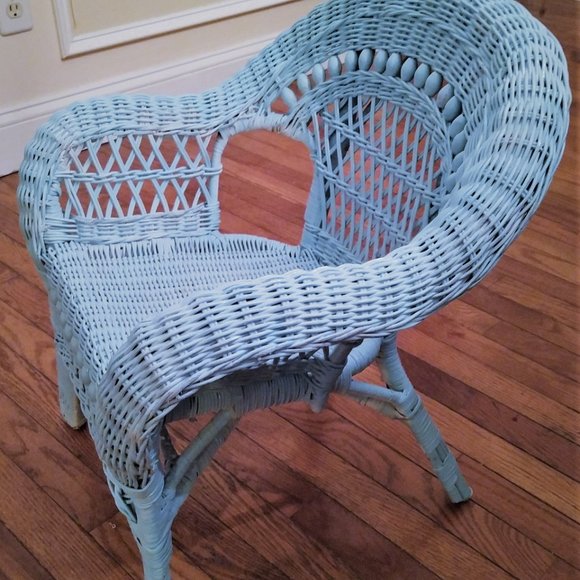 COPY - Light Blue/Aqua child's chair - Picture 3 of 4